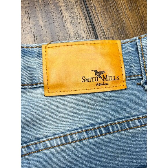 Smith & Mills Mens Denim Jeans Size 34x30 Tailored Perfect Fit Light Wash - Picture 2 of 4